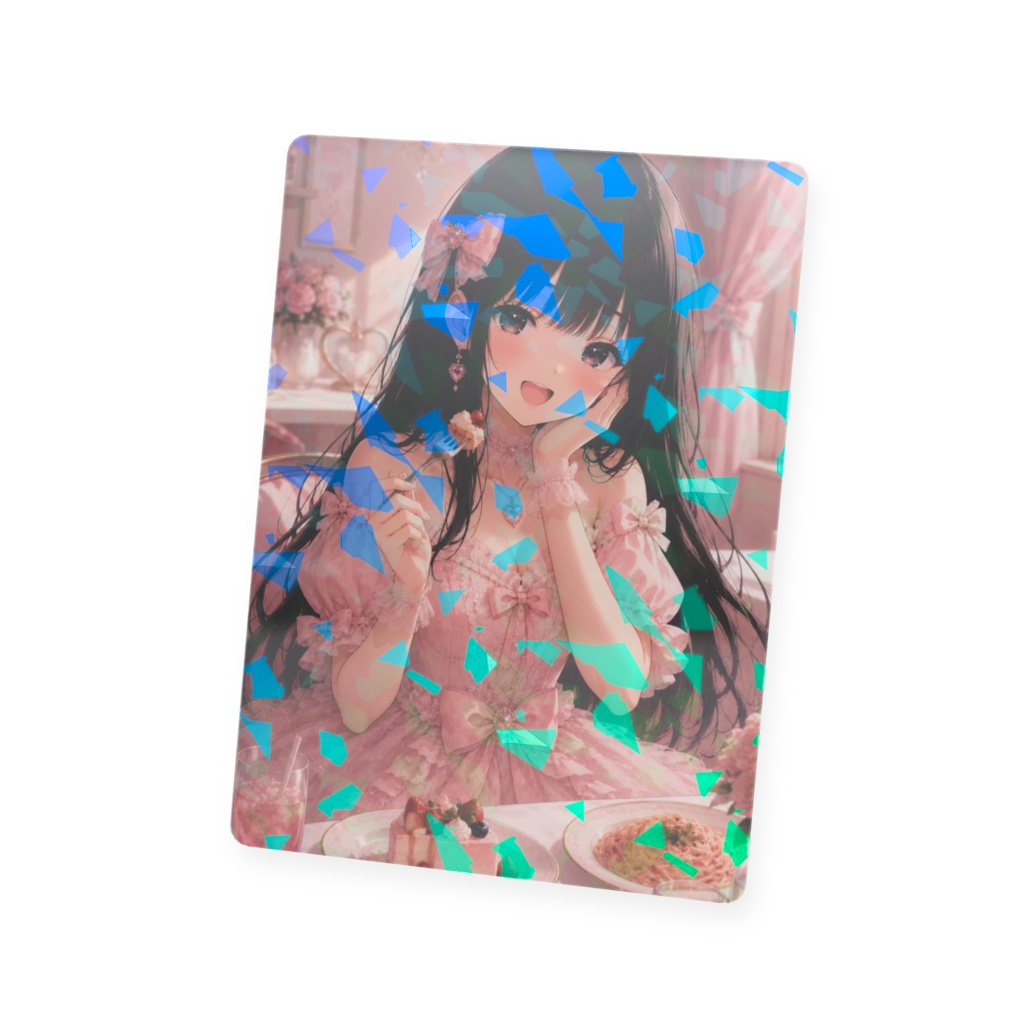 黒髪美少女 プラスチックカード トレカ