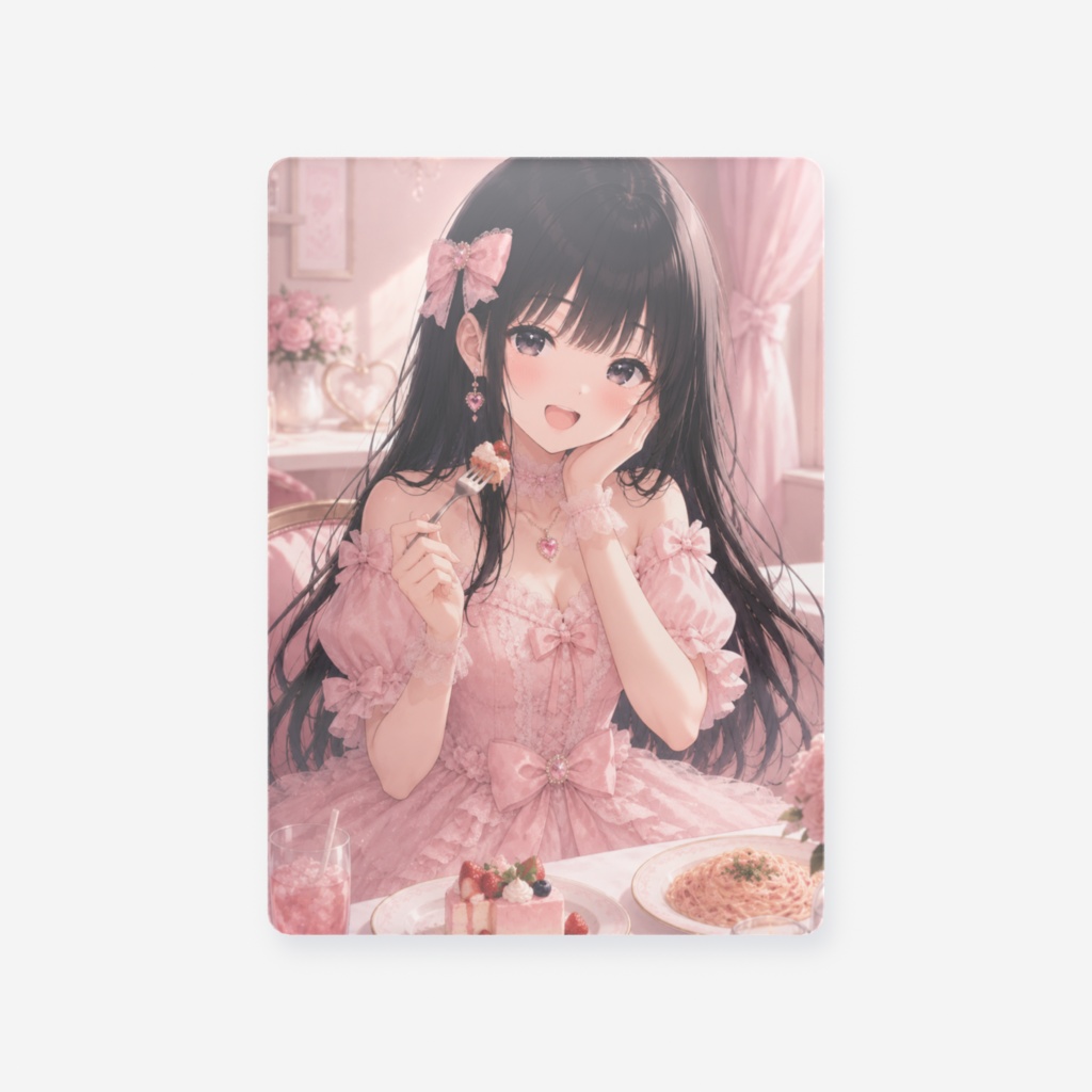 黒髪美少女　クリアカード　トレカ