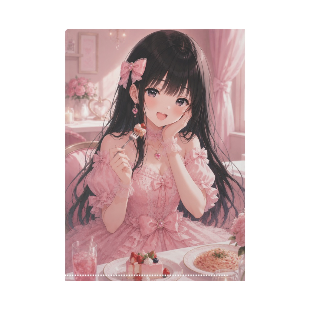 黒髪美少女 クリアファイル