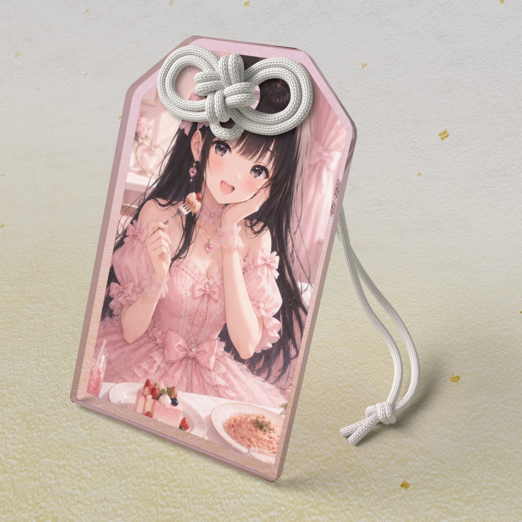 黒髪美少女　アクリルお守り