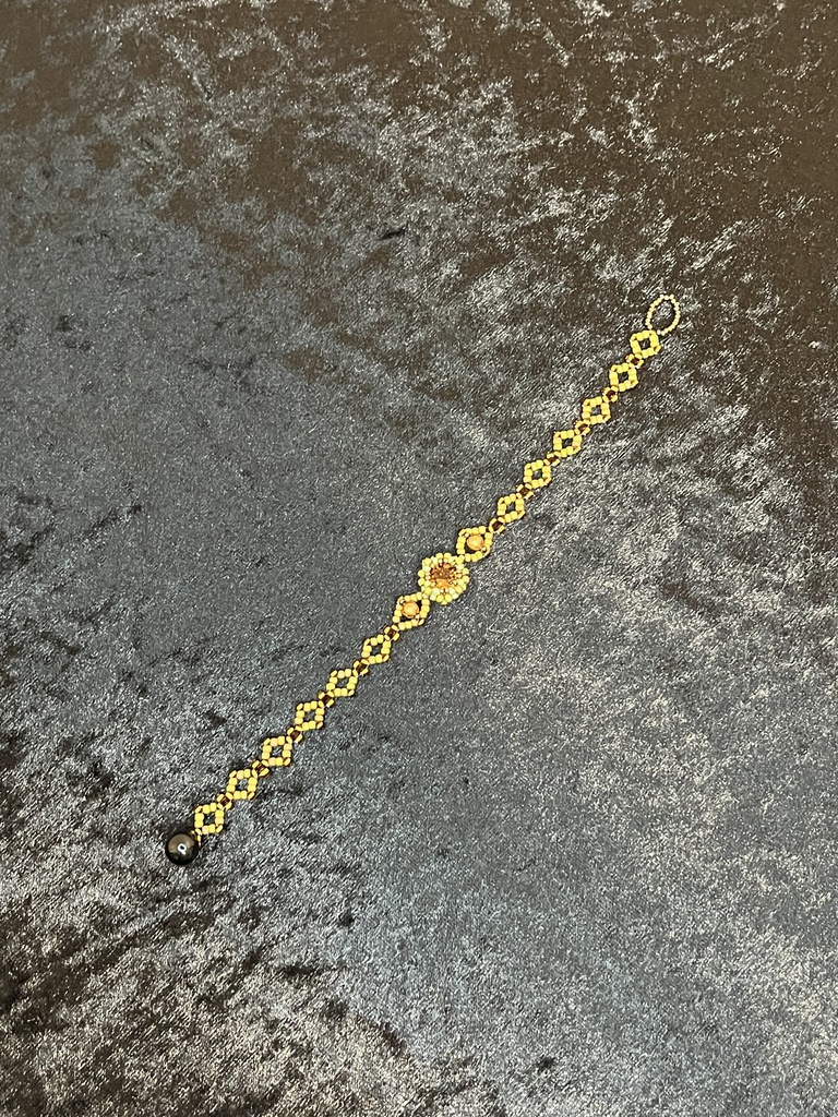 【オリジナル】土のブレスレット《ビーズステッチ》