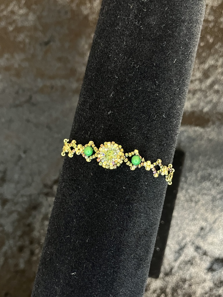 【オリジナル】風のブレスレット《ビーズステッチ》