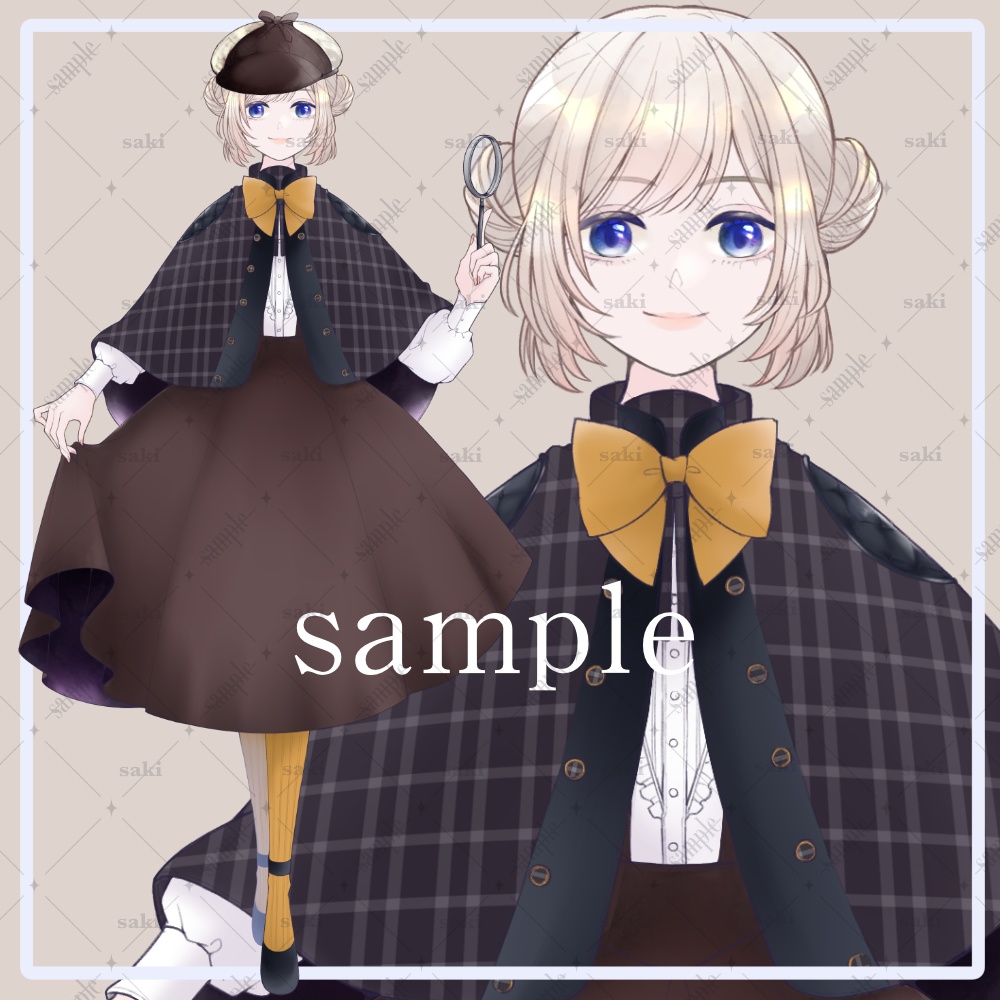 立ち絵素材_私服制服¦おだんごあたまの子