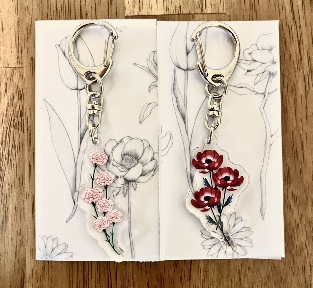 アクリルキーホルダー¦カーネーション