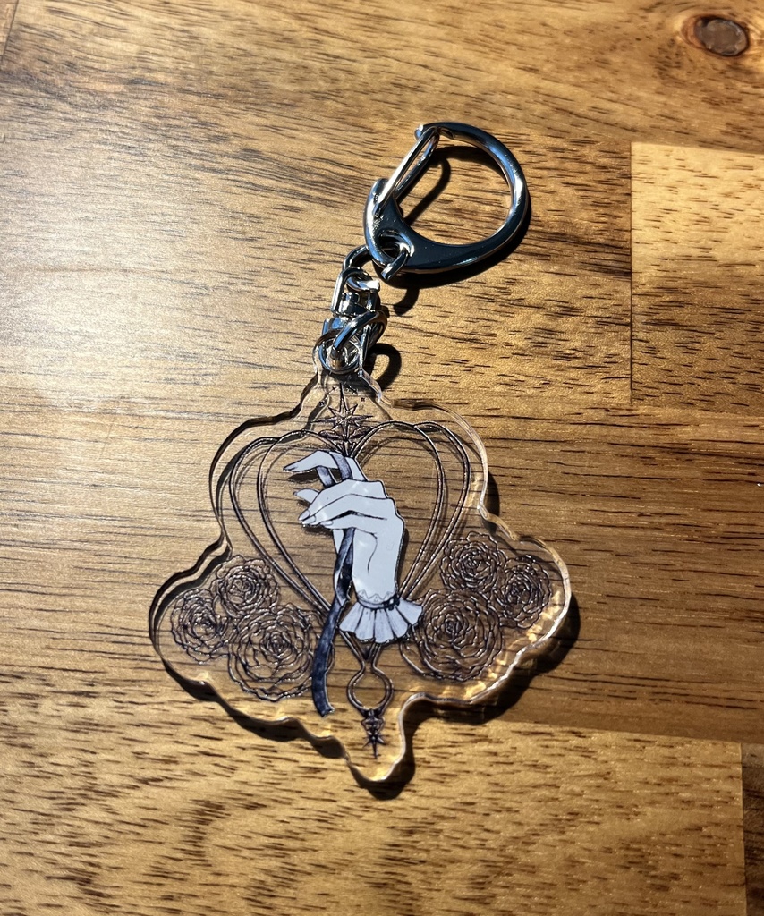 アクリルキーホルダー¦YUBIとRIBON