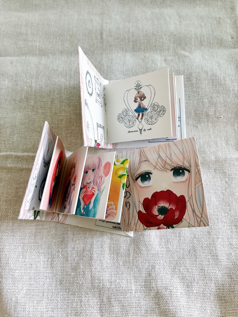 手作り豆本￤イラスト集「ほんのり」