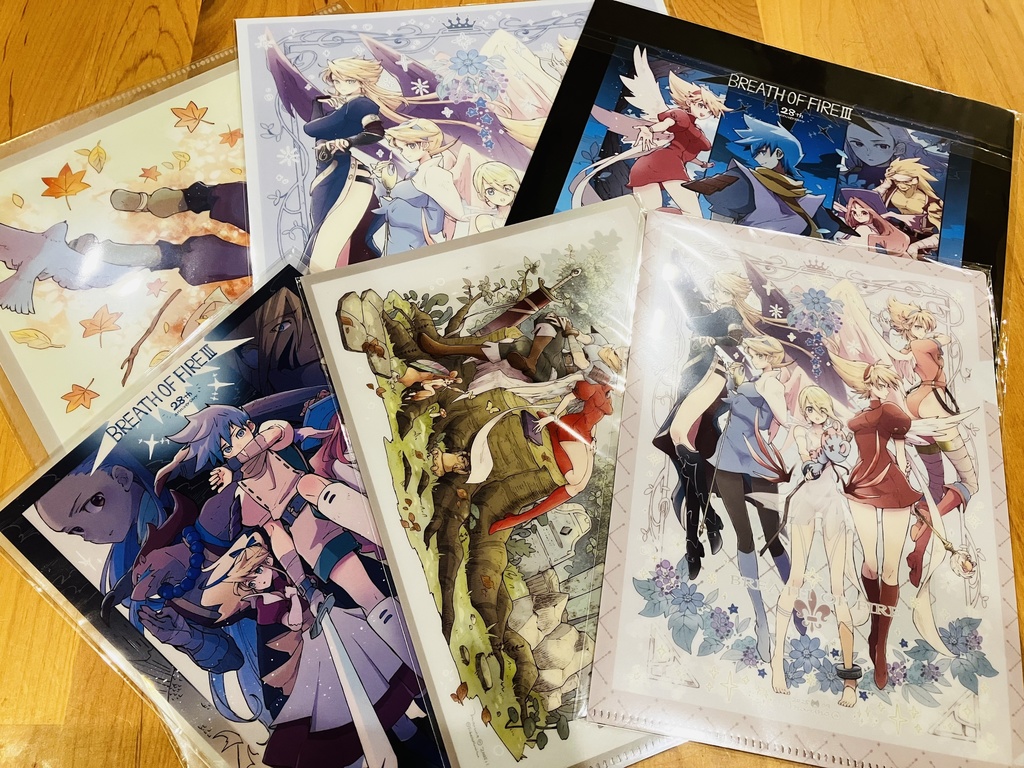 クリアファイル各種（A4、A5）