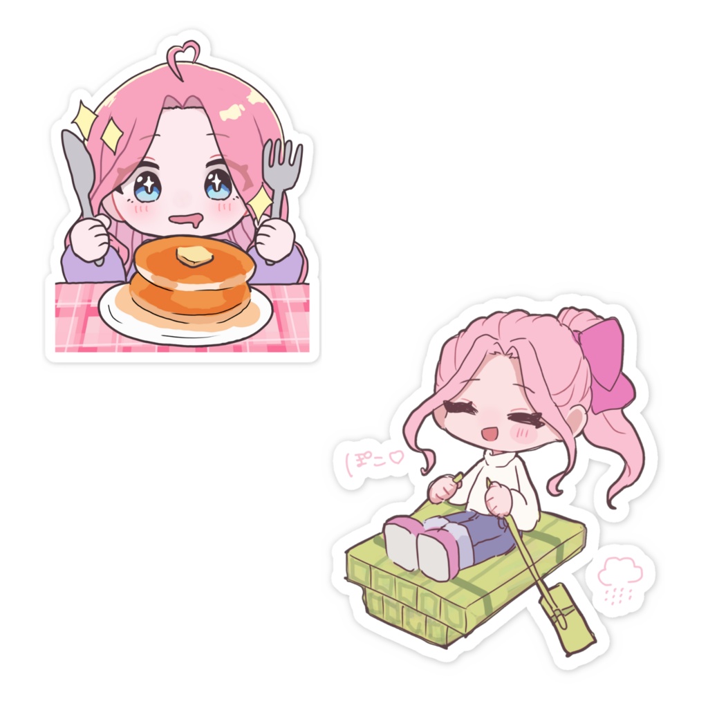 パンケーキ / いかだぽこ ステッカー