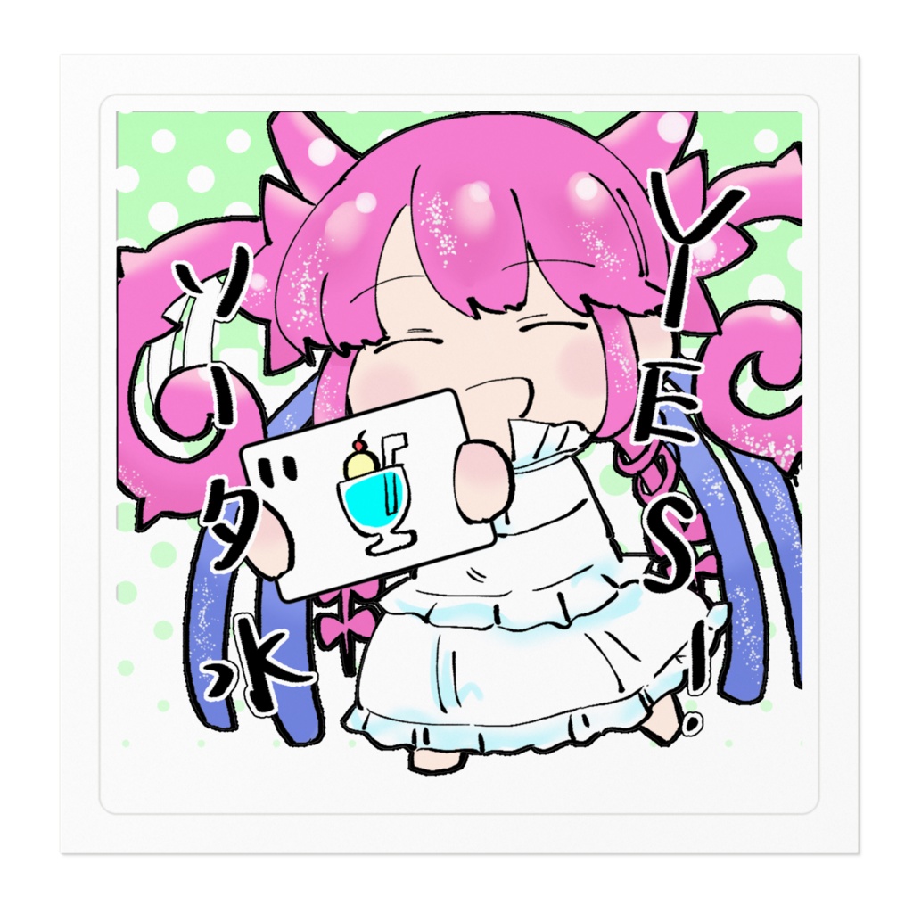 ステッカー100×100(マーガレット)