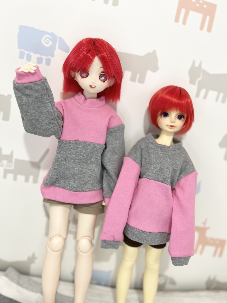 【1/4】ピンク×グレートップス