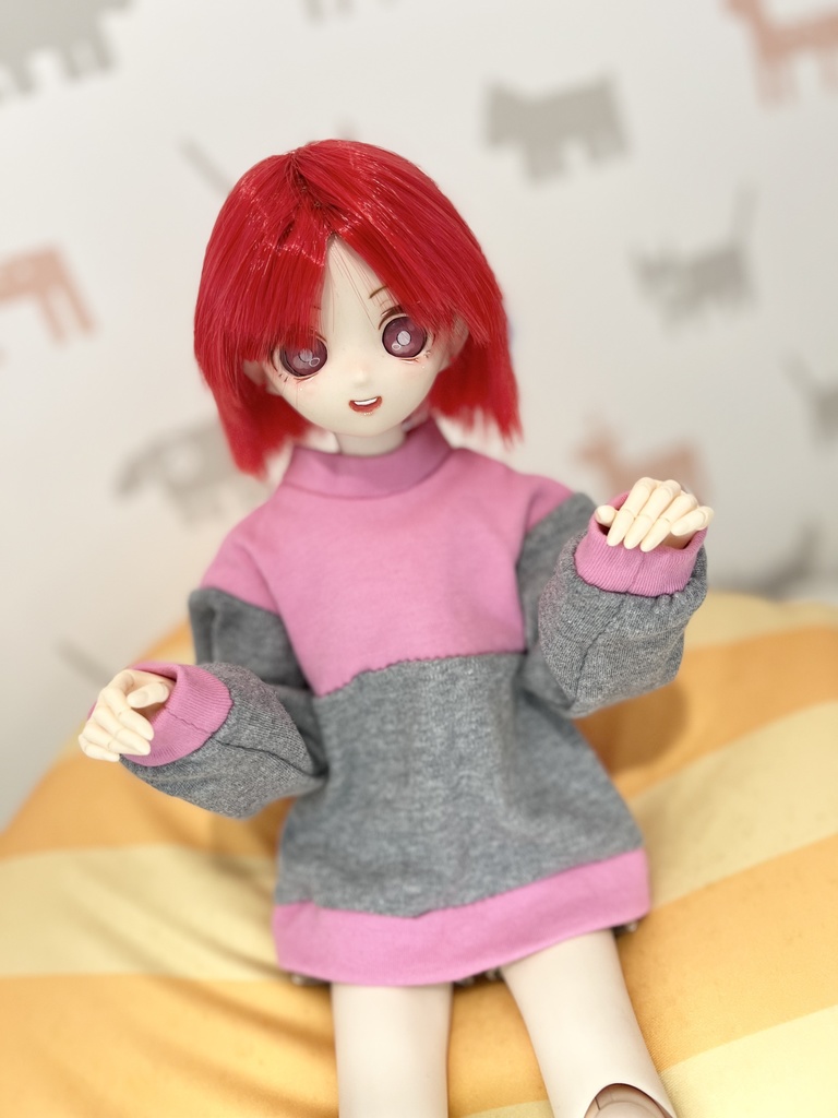 【1/4】ピンク×グレートップス