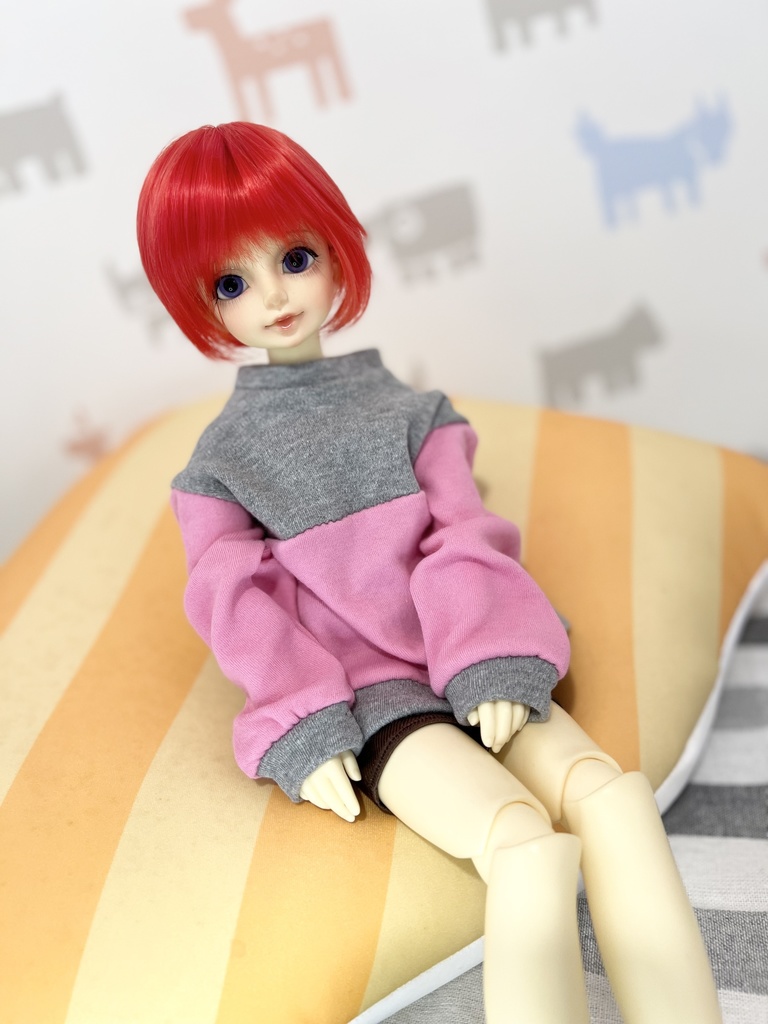 【1/4】ピンク×グレートップス