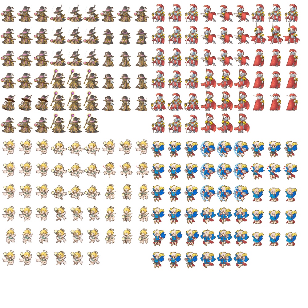 【フリー素材】RPGツクールMV用サイドビューキャラクター