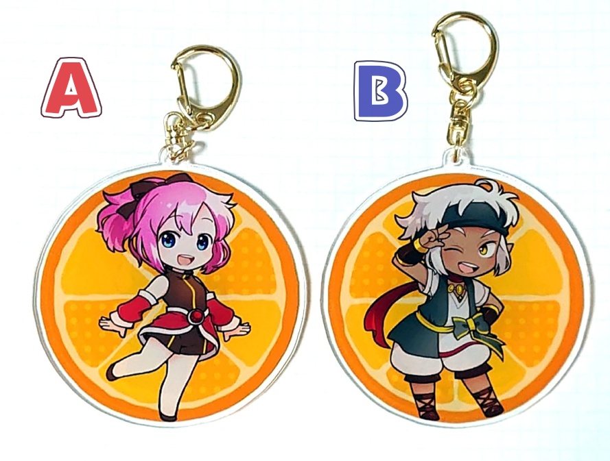 ハピチョコアクリルキーホルダー