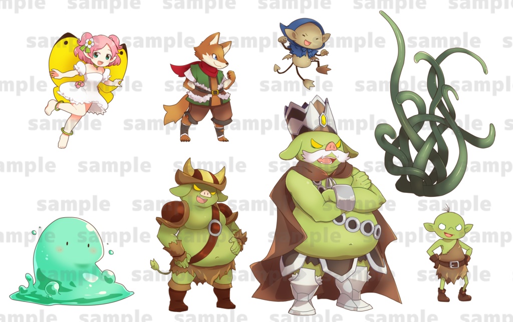 ザコモンスター立ち絵セット