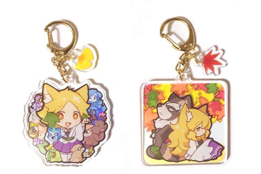 散る桜 アクリルキーホルダー