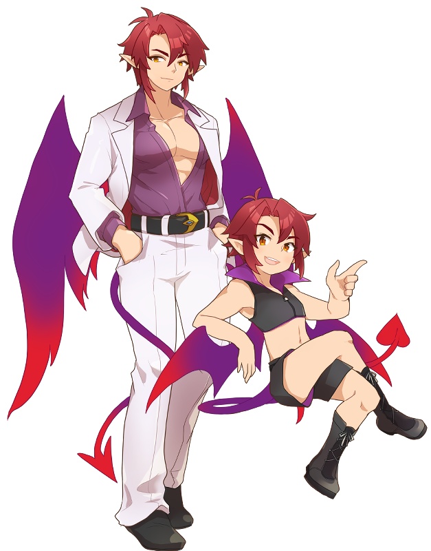 アイドル天使、インキュバス立ち絵