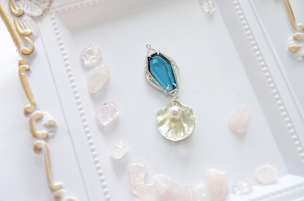 フロイドイメージ棺風の耳飾り(シルバー、片耳!イヤリング変更OK)