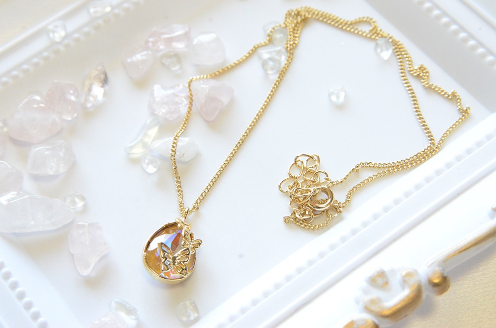 ミニオベロンイメージのジュエリークリップネックレス