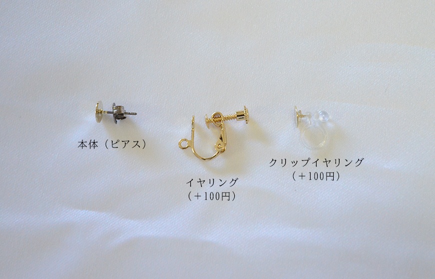 フロイドとリドルのカメオ風耳飾り