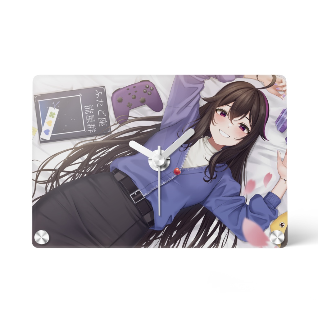 月城美雪のアクリル時計