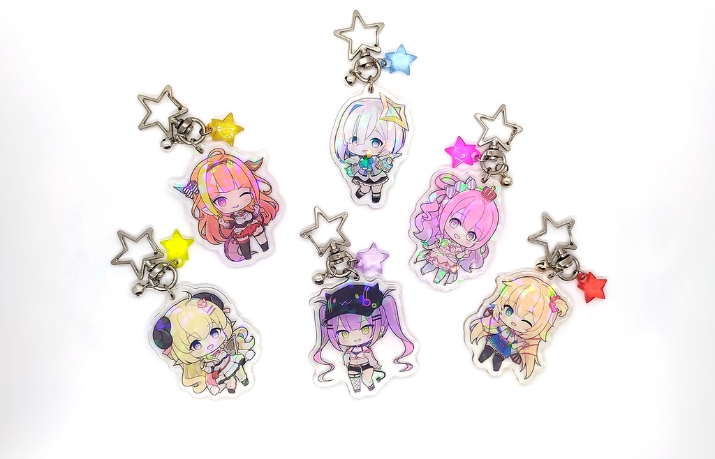 【非公式】「ホロライブ ~hololive 4期生 & friends~」アクリルキーホルダー