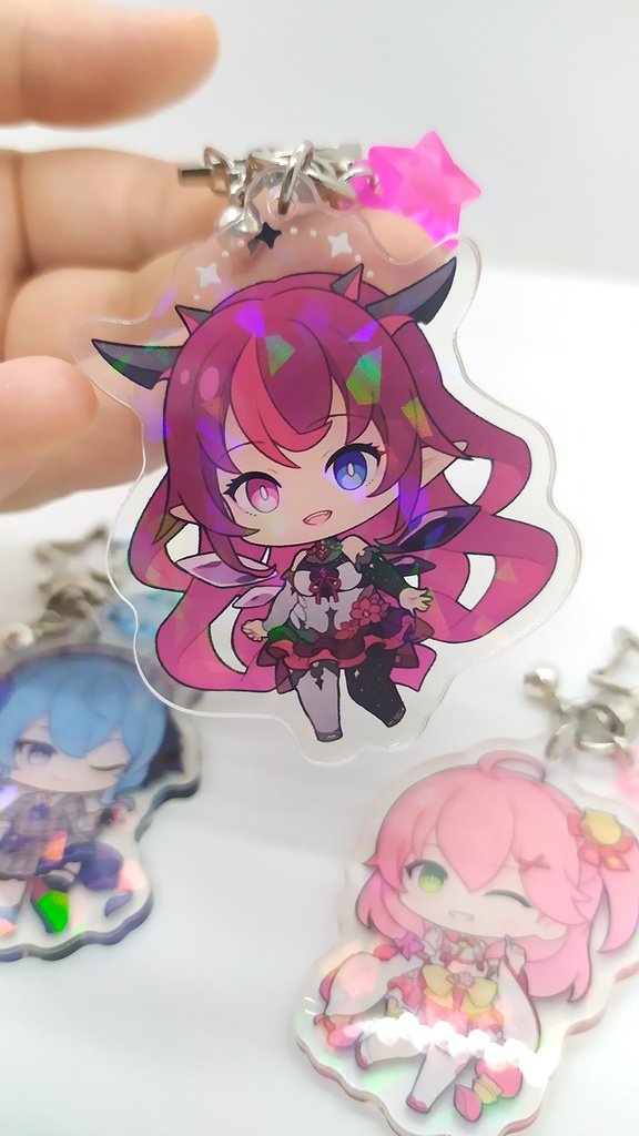 【非公式】「ホロライブ ~Project: HOPE & hololive 0期生~」アクリルキーホルダー