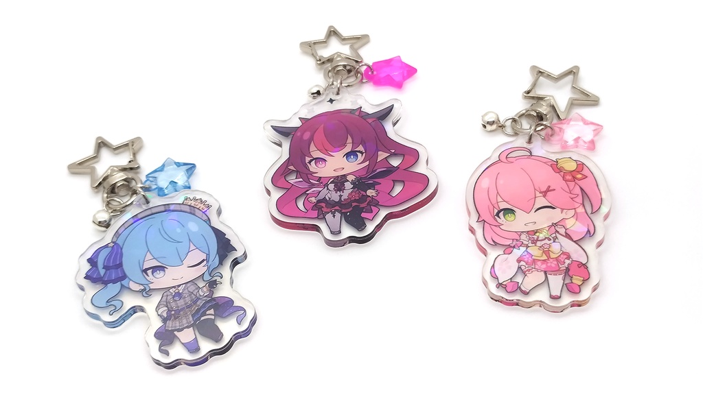 【非公式】「ホロライブ ~Project: HOPE & hololive 0期生~」アクリルキーホルダー