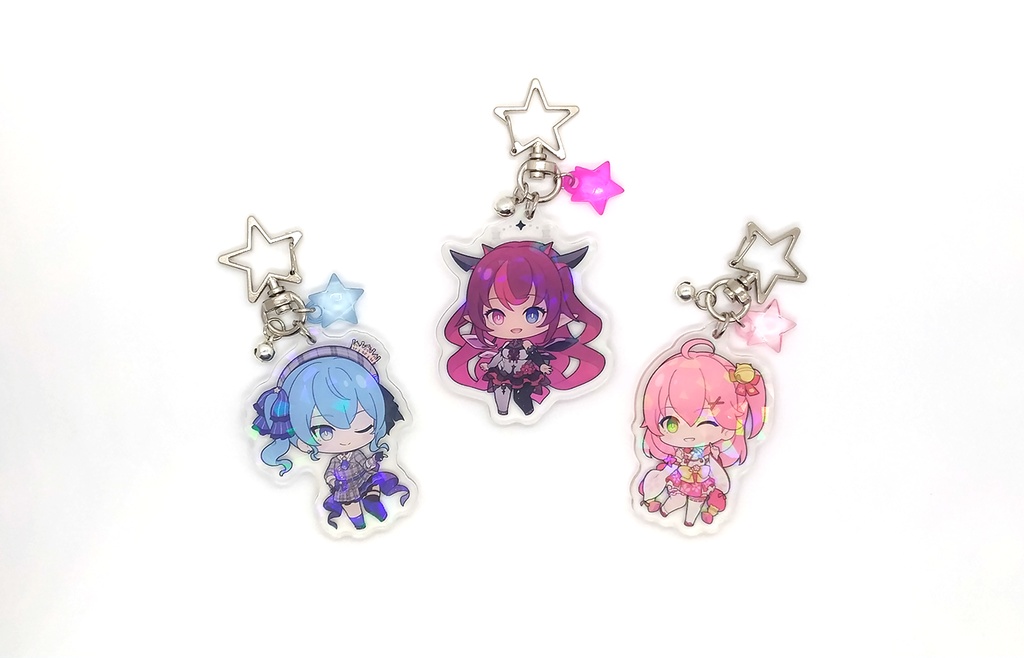 【非公式】「ホロライブ ~Project: HOPE & hololive 0期生~」アクリルキーホルダー