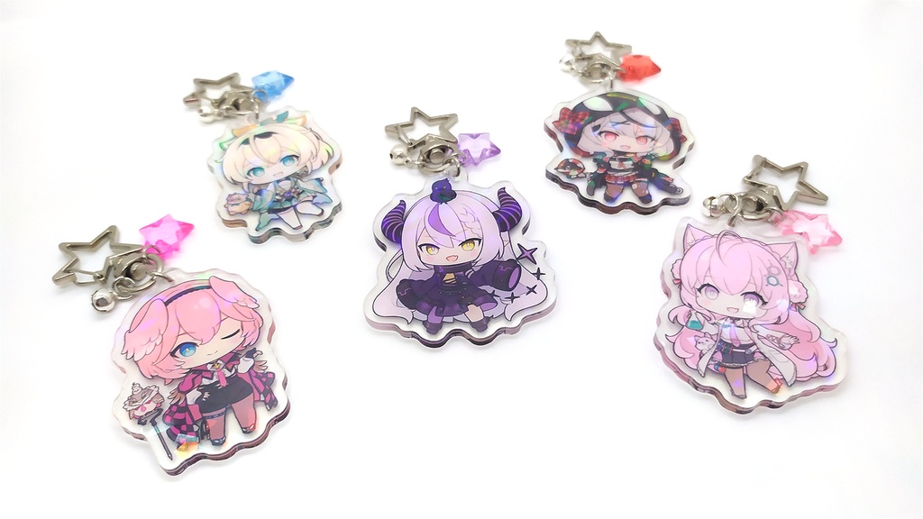 【非公式】「ホロライブ ~hololive 6期生 holoX~」アクリルキーホルダー