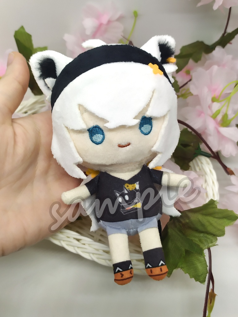 「ホロライブ ~白上フブキ~」おでかけぬいぐるみキーホルダー【特典付】