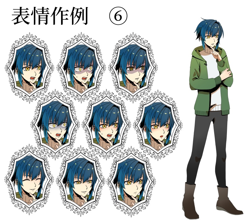 【有料/無料】立ち絵素材03:男女7人セット