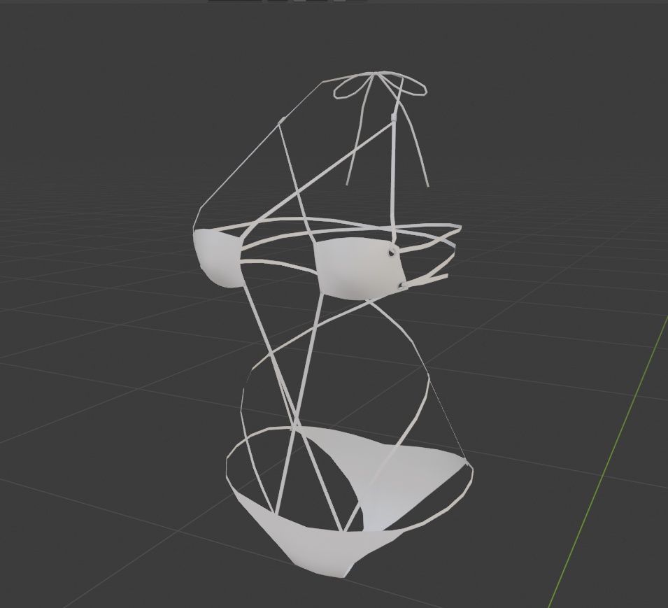 【キッシュ素体+たわわ胸 用】ビキニウェア