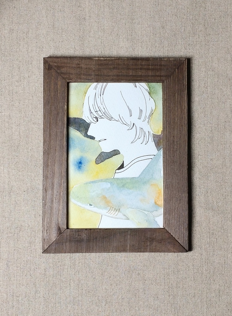 ドローイング(サメとわたし)