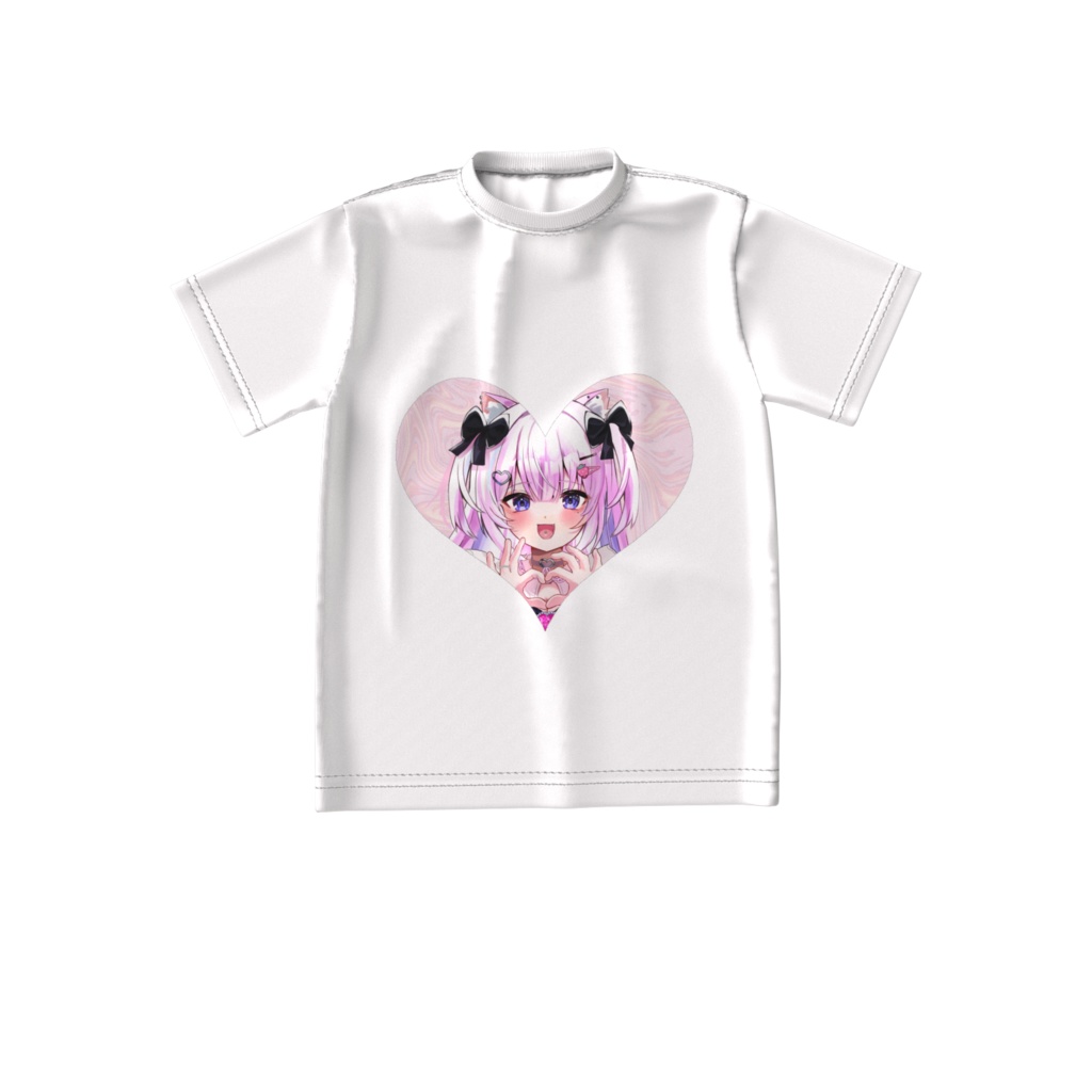 猫耳美少女萌え萌えTシャツ