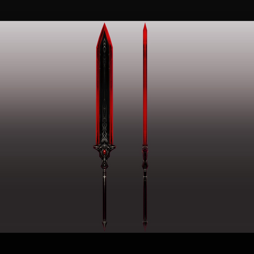 【3Dモデル】Red Sword