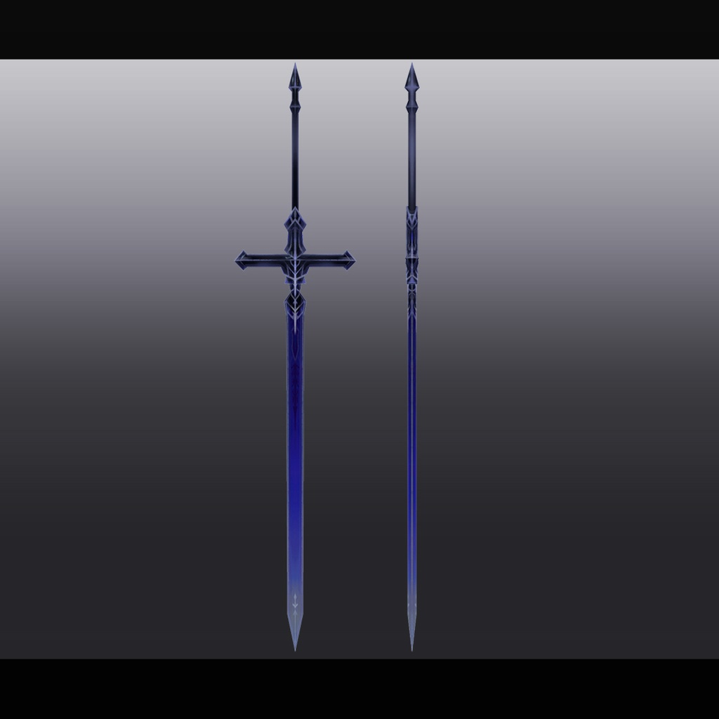 【3Dモデル】Iolite Sword