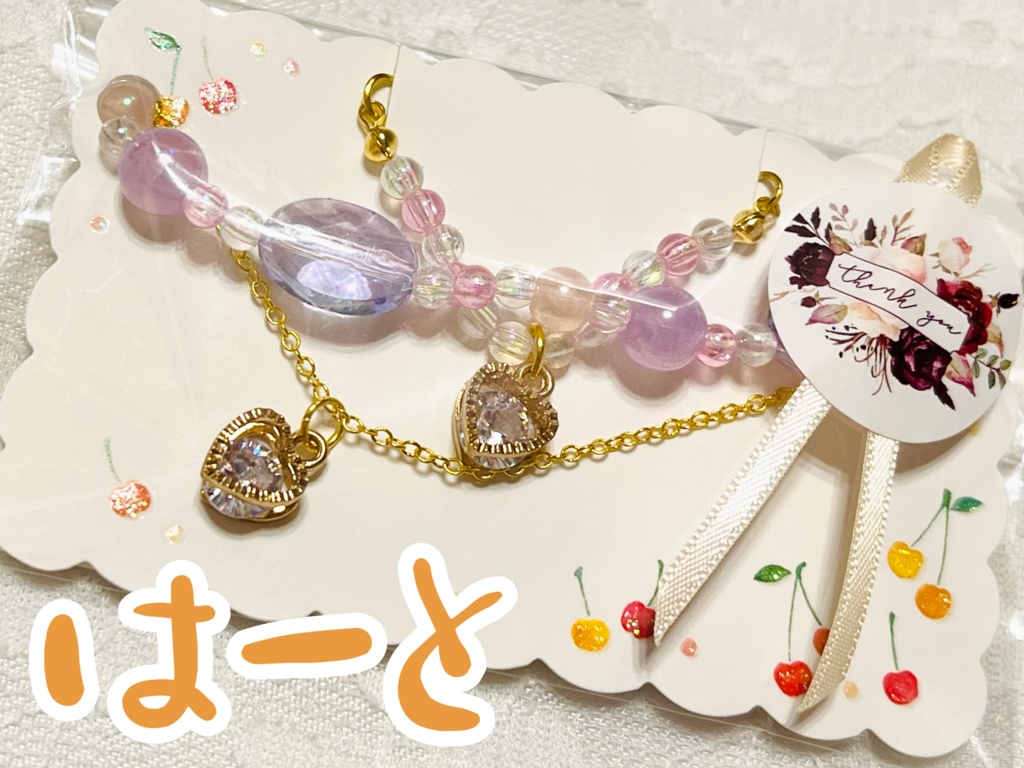 ぬいとママさんのお揃いチャームアクセサリー《一点物》