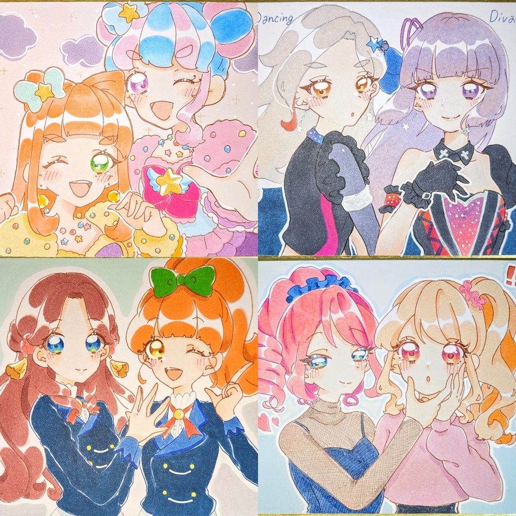 色紙オーダー(２キャラ)