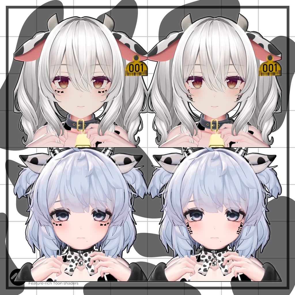 🤍SALE🤍【8アバター対応】🐮MilkyMoo Spots🥛