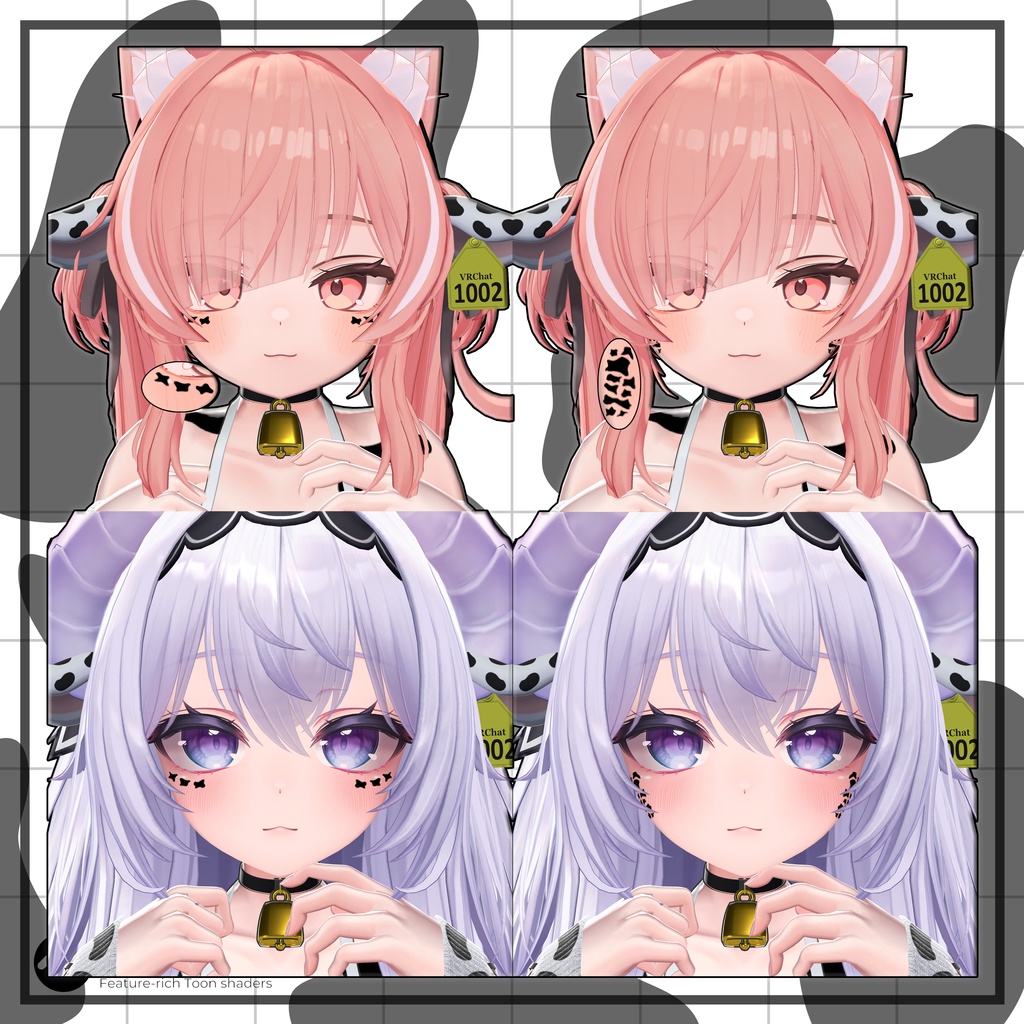 🤍SALE🤍【8アバター対応】🐮MilkyMoo Spots🥛