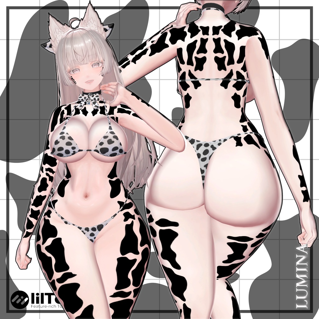 🤍SALE🤍【8アバター対応】🐮MilkyMoo Spots🥛