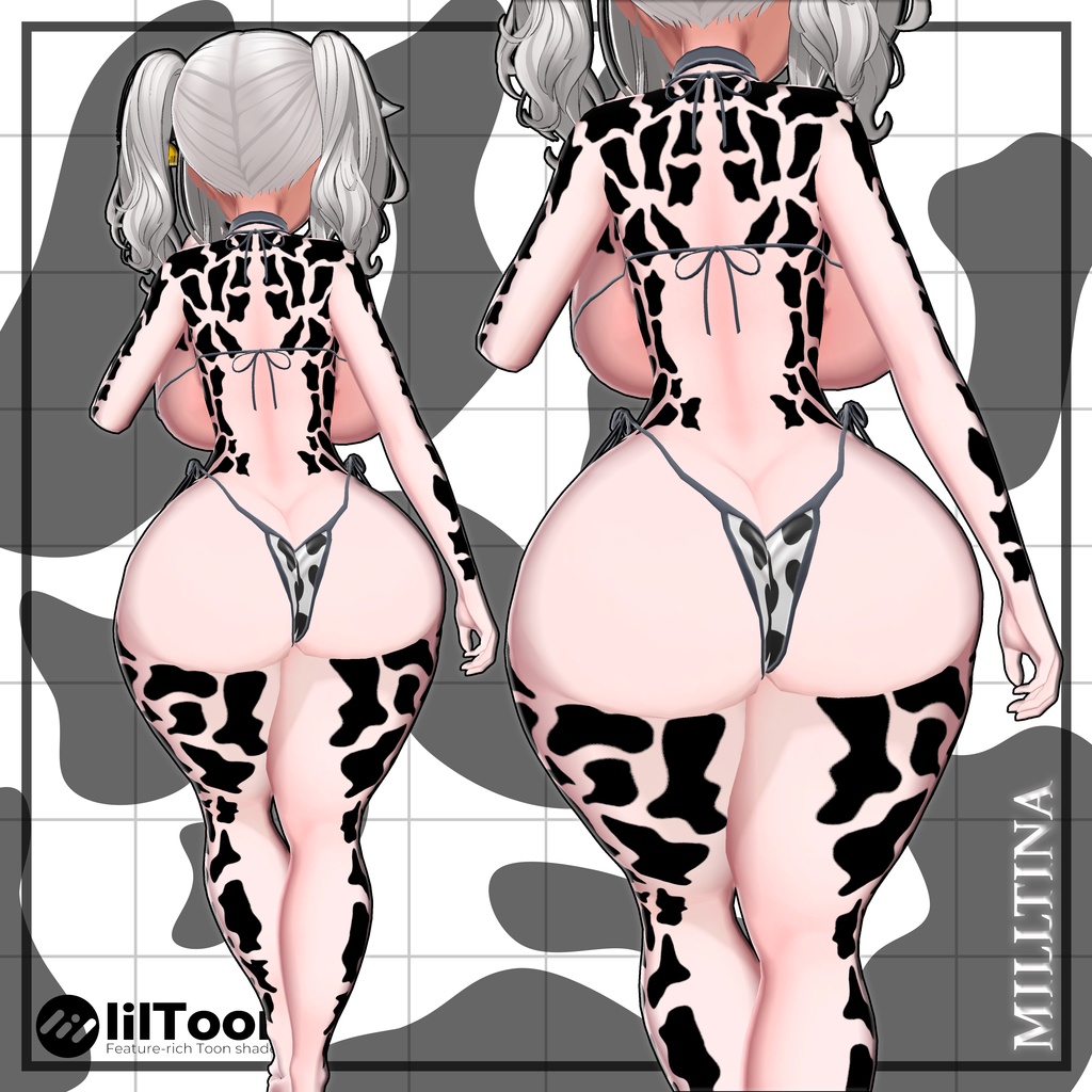 🤍SALE🤍【8アバター対応】🐮MilkyMoo Spots🥛