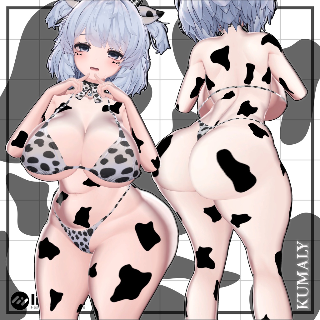 🤍SALE🤍【8アバター対応】🐮MilkyMoo Spots🥛