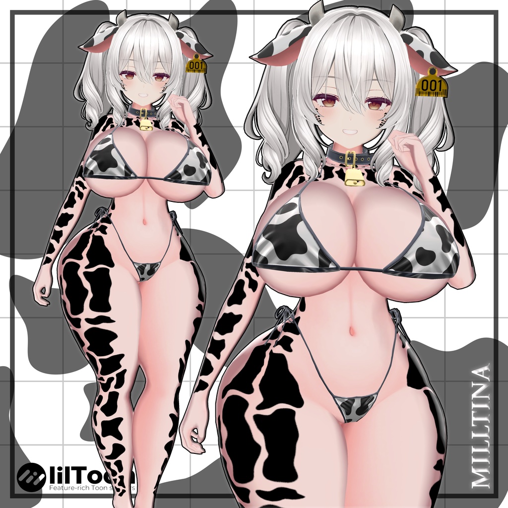 🤍SALE🤍【8アバター対応】🐮MilkyMoo Spots🥛