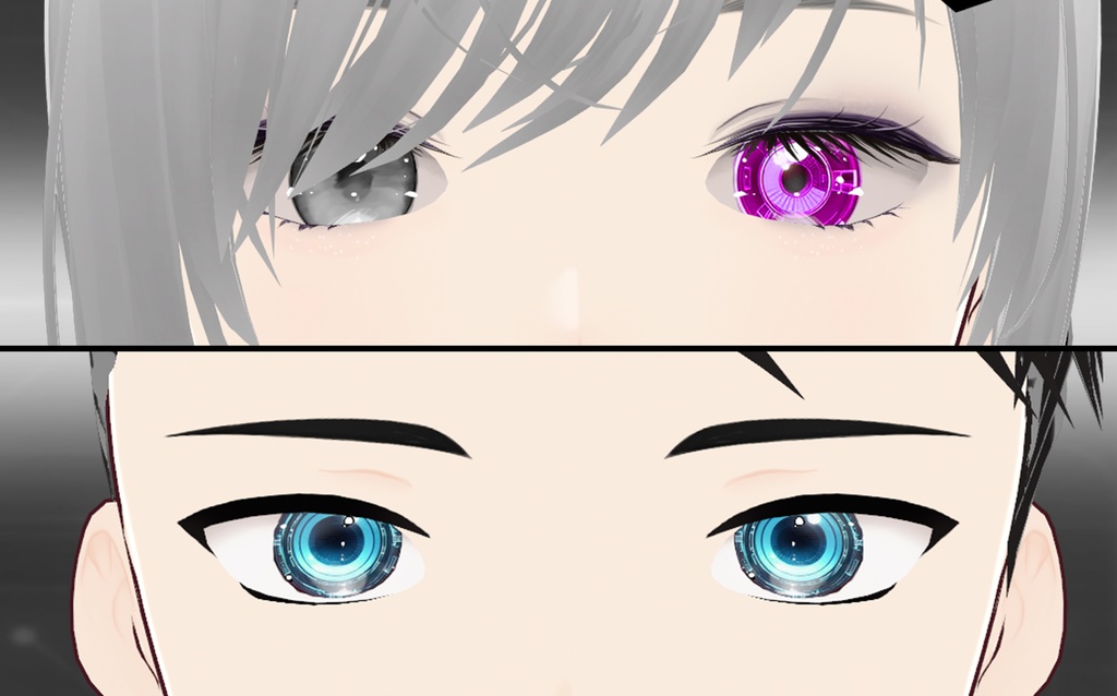 Vroid Technology Irises (Vroid) - テクノロジーアイリステクスチャ