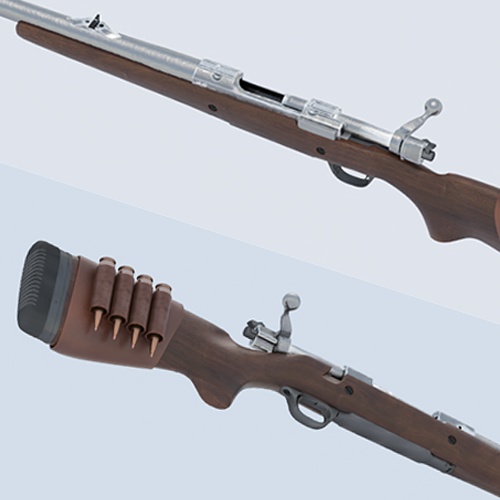 Dent de lion Standard Rifle (FBX and OBJ) - ライフル