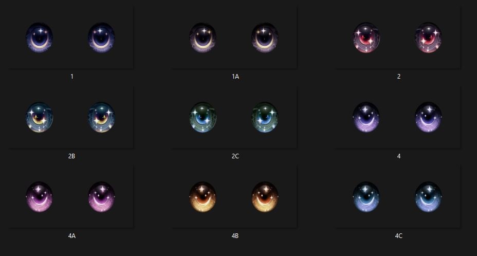 Vroid Starry Irises (Vroid) - 星のような虹彩 (ほしのようなこうさい
