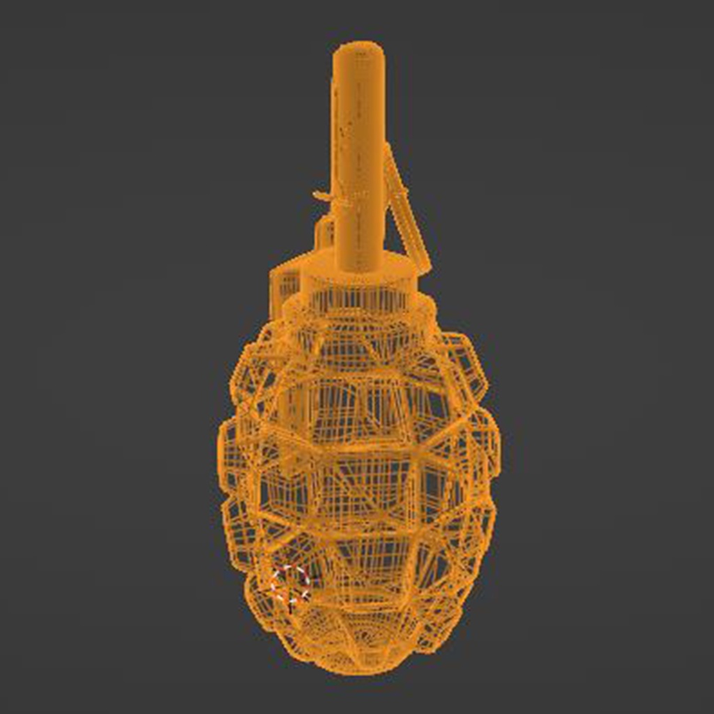 Russia F1 Grenade 3D Model (FBX and OBJ) - ロシアのF1手榴弾