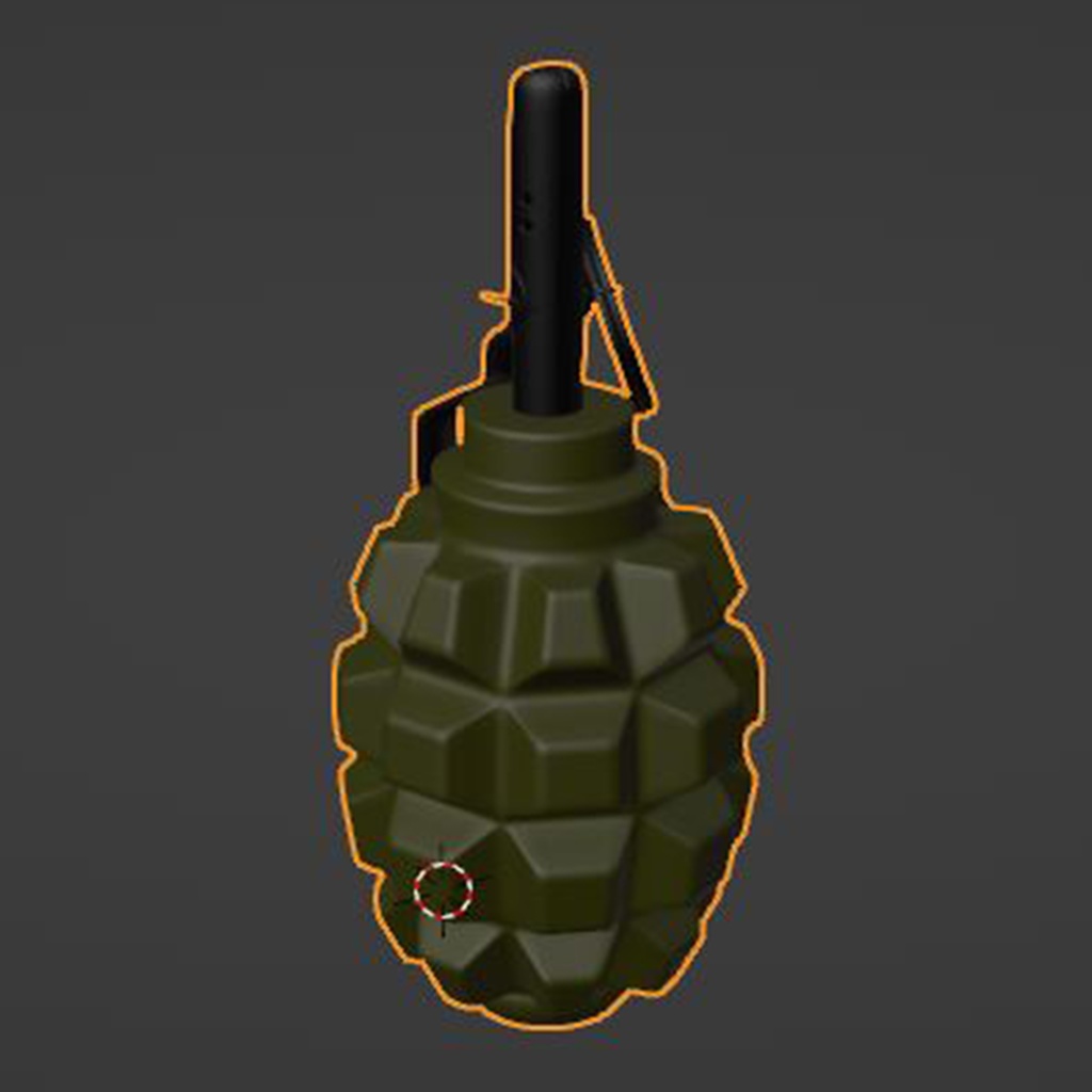Russia F1 Grenade 3D Model (FBX and OBJ) - ロシアのF1手榴弾